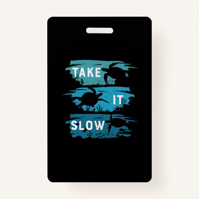 Turtle Lover | Take It Slow Badge (Front)