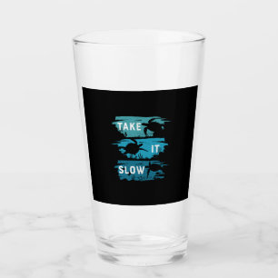 Turtle Lover Take It Slow Glass