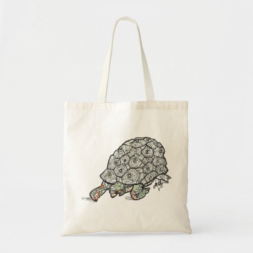 Turtle lover tote bag