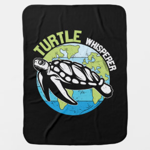 Turtle Lover   Turtle Whisperer Baby Blanket