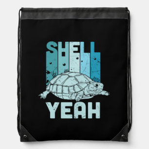 Turtle Lover Turtle Yeah Drawstring Bag