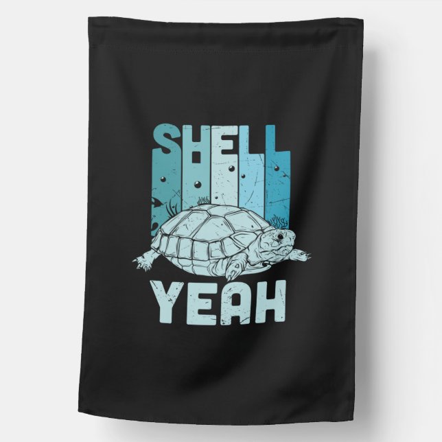 Turtle Lover | Turtle Yeah House Flag (Front)