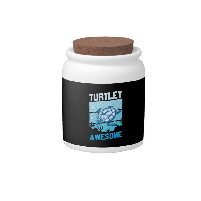 Turtle Lover | Turtley Awesome Candy Jar (Front)