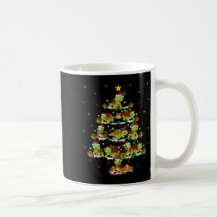 Turtle Lover Xmas Lights Turtle Christmas Tree Coffee Mug