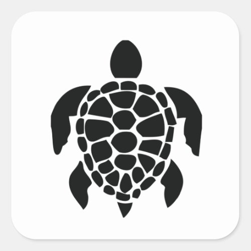 Turtle Lovers Save The Turtle Sea Turtle Square Sticker