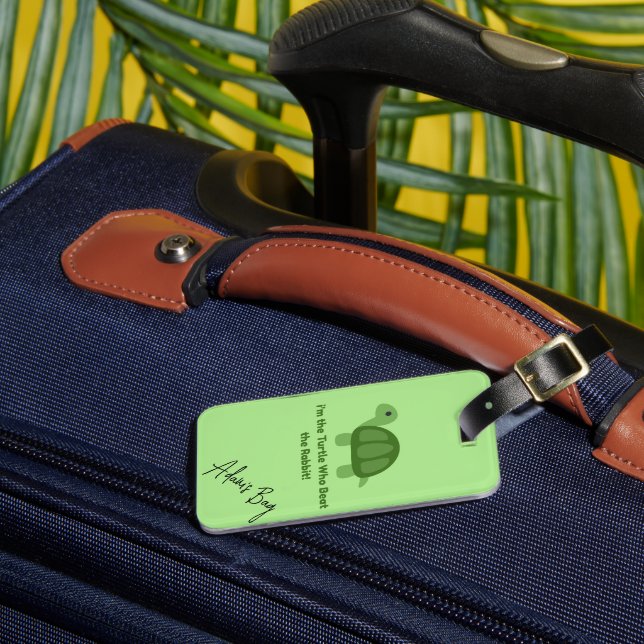 Turtle Luggage Tag | Personalized Design (Front Insitu 3)