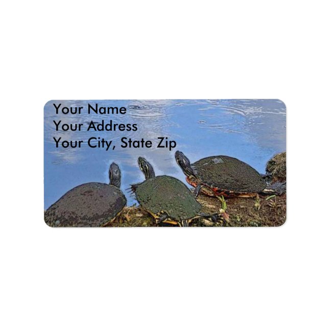 Turtle Mailing Label (Front)