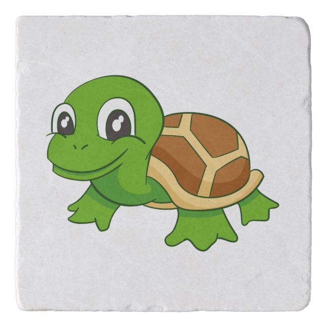 Turtle Marble Stone Trivet (Front)