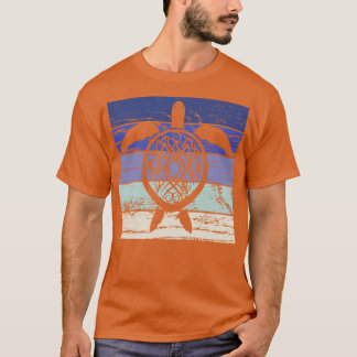Turtle Marine Biologist Vintage Retro 2 T-Shirt