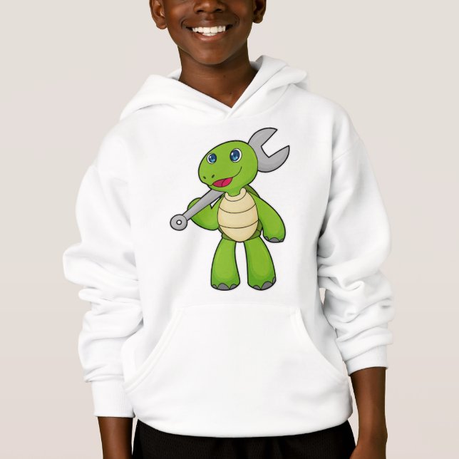 Turtle Mechanic Wrench Hoodie (Front)