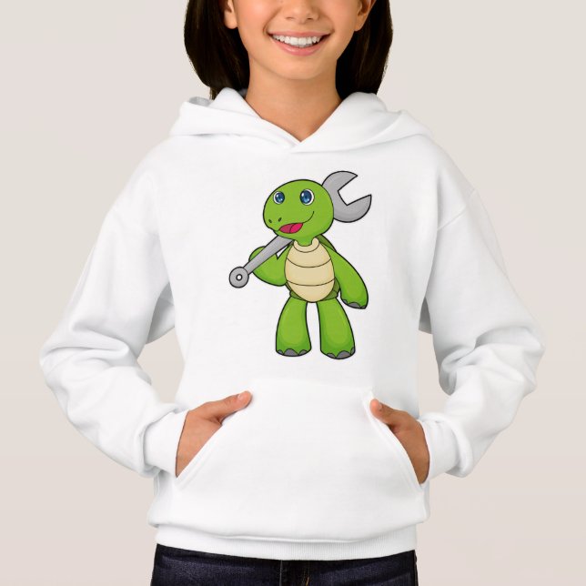 Turtle Mechanic Wrench Hoodie (Front)
