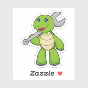 Turtle Mechanic Wrench Sticker