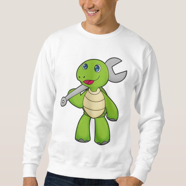 Turtle Mechanic Wrench Sweatshirt (Front)