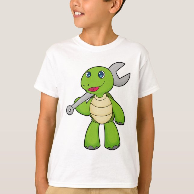 Turtle Mechanic Wrench T-Shirt (Front)