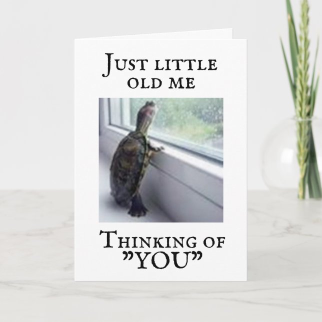**TURTLE MISSES YOU** CARD (Front)