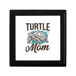 Turtle Mom Vintage Engraving Vector Design_1 Gift Box