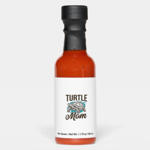 Turtle Mom Vintage Engraving Vector Design_1 Hot Sauces