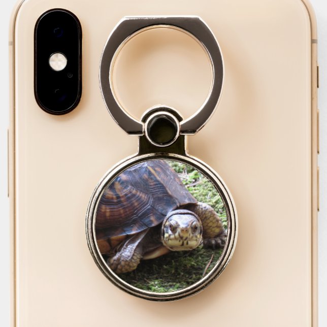 Turtle - Mossy Path Phone Ring Stand (Close Up)