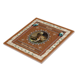 Turtle Mother Earth Energy Ceramic Tile