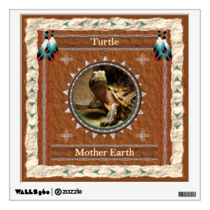Turtle Mother Earth Energy Wall Decal