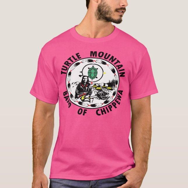 Turtle Mountain Band Of Chippewa T-Shirt (Front)