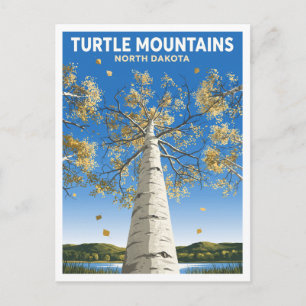 Turtle Mountains, North Dakota Bottineau Travel Postcard