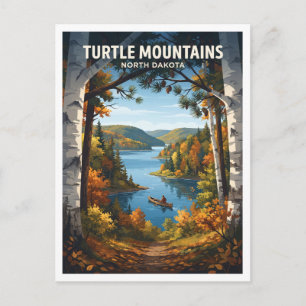 Turtle Mountains, North Dakota Bottineau Travel Postcard
