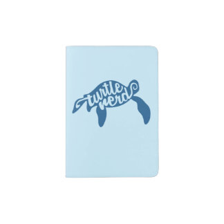 Turtle Nerd (Blue) Passport Holder