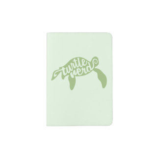 Turtle Nerd (Green) Passport Holder