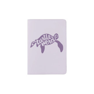 Turtle Nerd (Purple) Passport Holder
