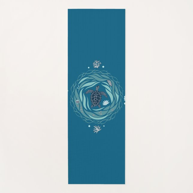 Turtle, Non-Slip Yoga Mat (Front)
