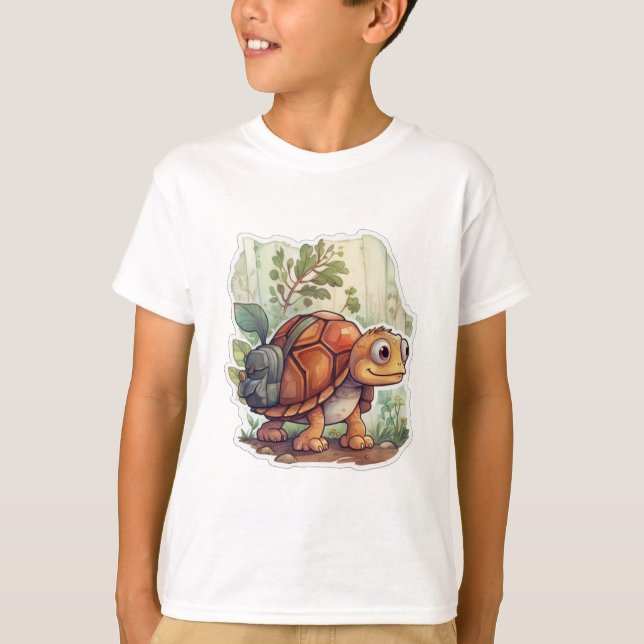 Turtle on a journey T-Shirt (Front)