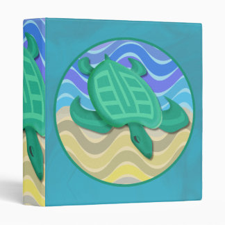 Turtle On Beach 1" Art Binder
