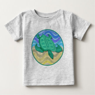Turtle On Beach 2-Sided Infant T-Shirt