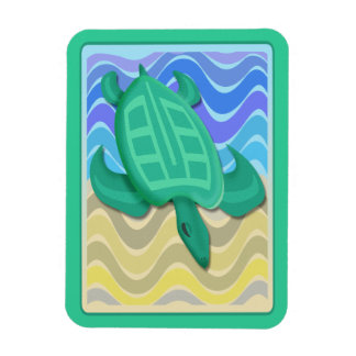 Turtle on Beach 3x4 Magnet