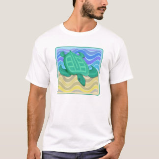 Turtle On Beach Dark Shirts