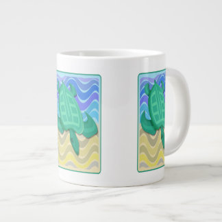 Turtle on Beach Jumbo Mug