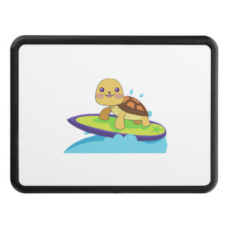 Turtle on surfboard hitch cover