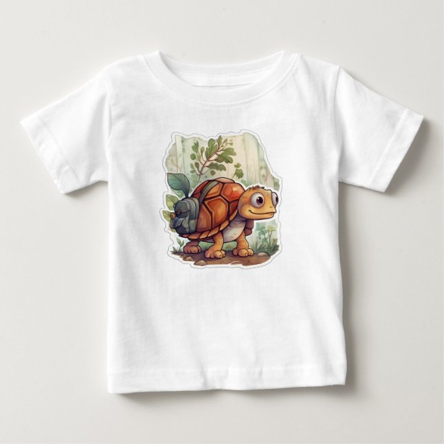 Turtle on Tour Baby T-Shirt (Front)