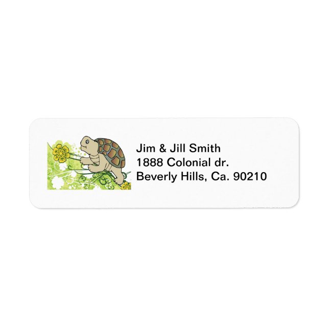 Turtle On Vines Label (Front)