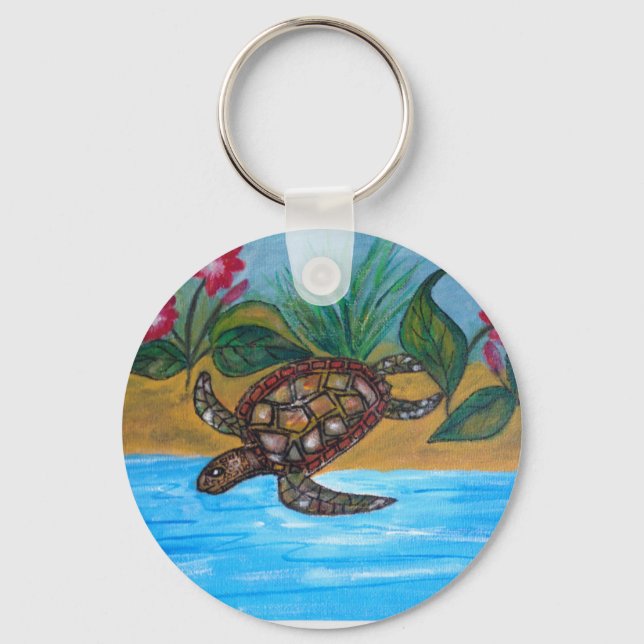 Turtle or tortoise accessories keychain (Front)