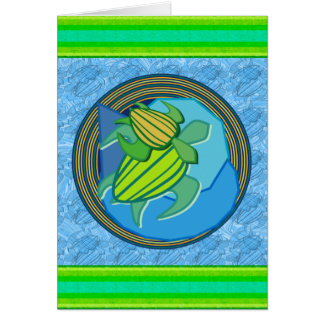 Turtle Pair Customizable Greeting Card