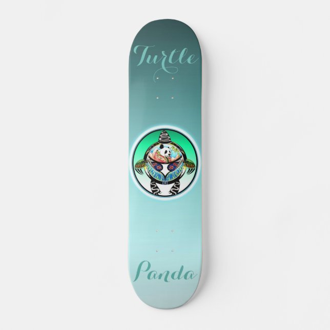Turtle Panda Skateboard Deck (Front)