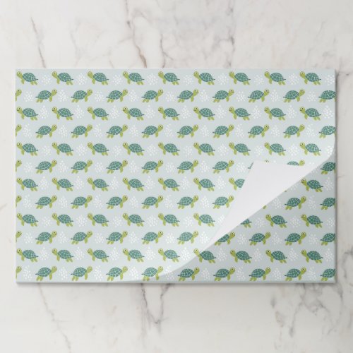 Turtle Paper Placemats, Sea Life Coastal Paper Pad