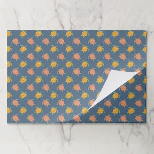Turtle Paper Placemats, Sea Turtle Birthday Pad