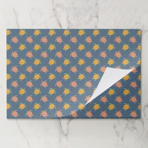 Turtle Paper Placemats, Sea Turtle Birthday Pad
