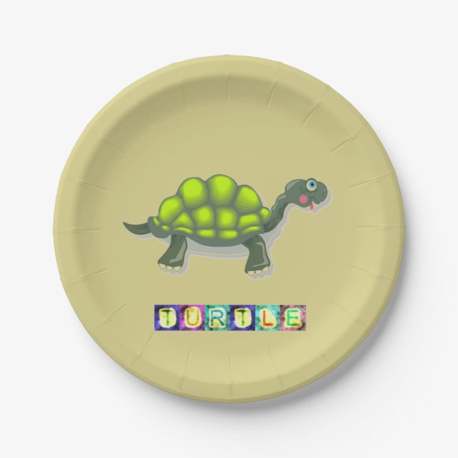 Turtle Paper Plate (Front)
