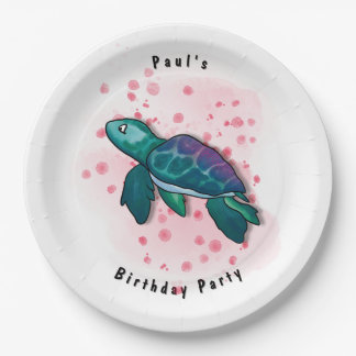 Turtle Party Paper Plates