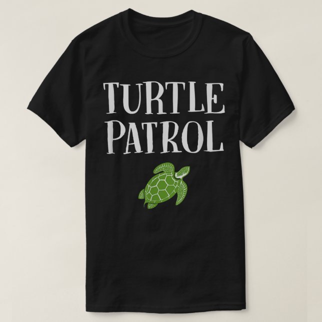 Turtle Patrol Cute Pet Tortoise  T-Shirt (Design Front)