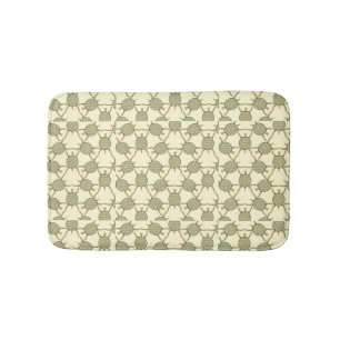 Turtle pattern bathroom mat